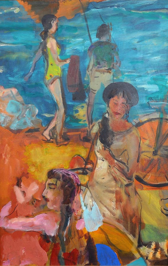 İsimsiz-Untitled, Tuval üzerine yağlıboya- Oil on canvas, 70x45 cm